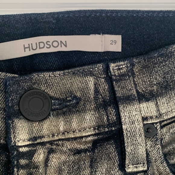 Hudson High-Rise Bootcut OMBRE FOIL  Jeans - Picture 12 of 16